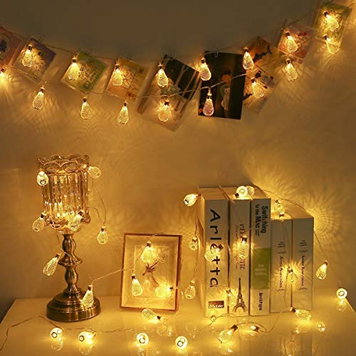 PESCA Decorative String Lights Metal Drop 3 Meter 16 Led Decoration Lights Warm White (Yellow) - Image 5