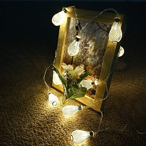 PESCA Decorative String Lights Metal Drop 3 Meter 16 Led Decoration Lights Warm White (Yellow) - Image 7