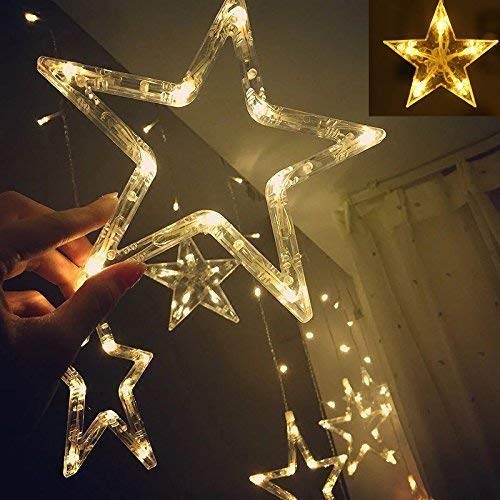 PESCA Star Shape Acrylic Light Curtain for Decoration, Yellow (Star Light) - Image 5