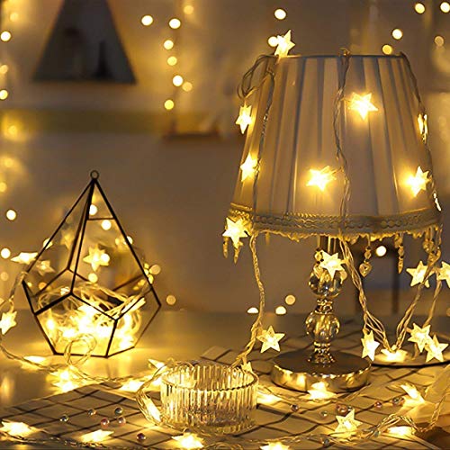 PESCA Star String Lights 20 Star Led, Decoration for Birthday, Festival, Festive Occasion, Wedding, Party for Home, Patio, Lawn, Restaurants (Warm White, 3 m) - Image 3
