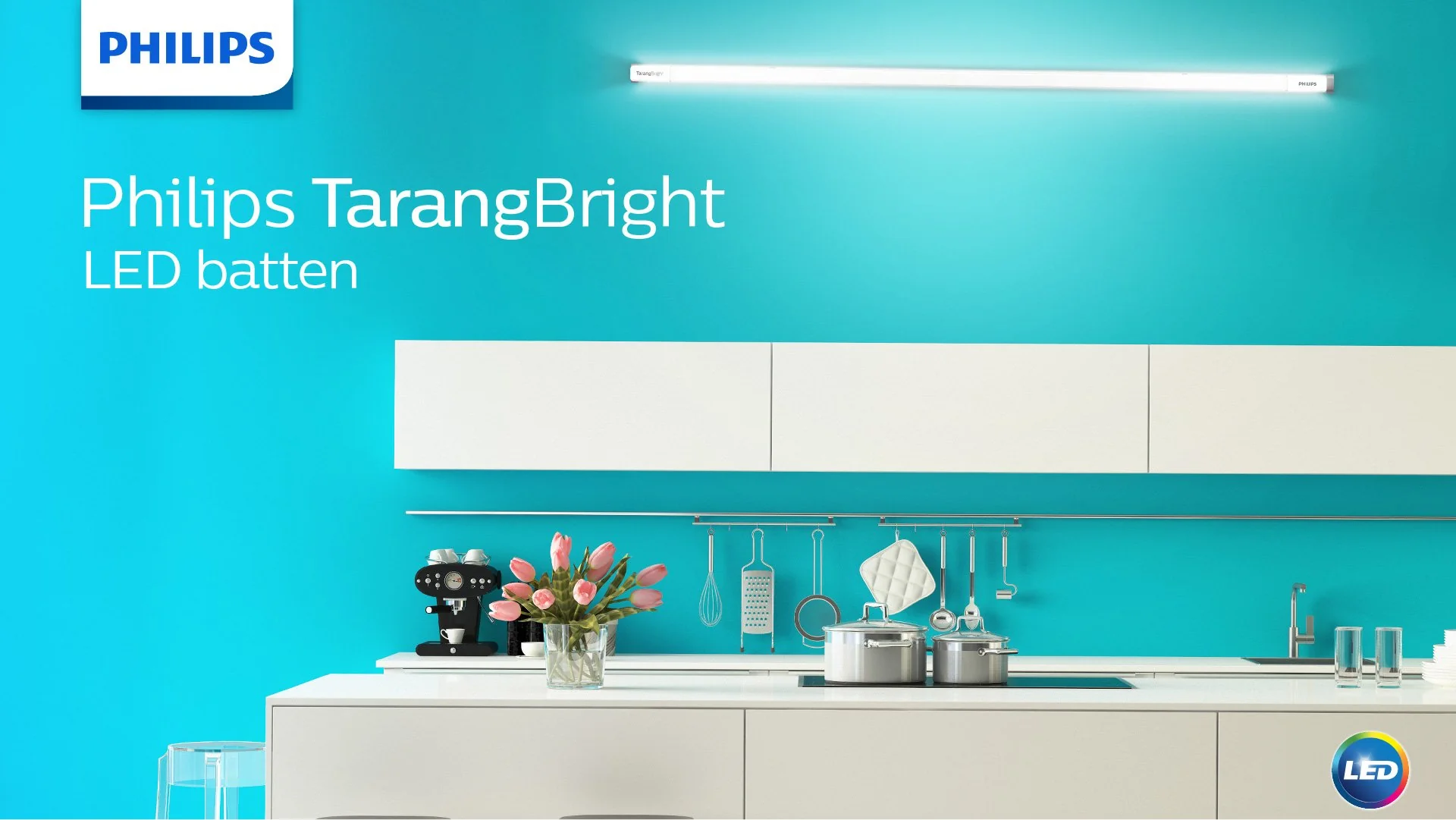 Philips Tarang Bright 20-Watt LED Batten (Pack of 2, Cool Day Light, Rectangle) - Image 5