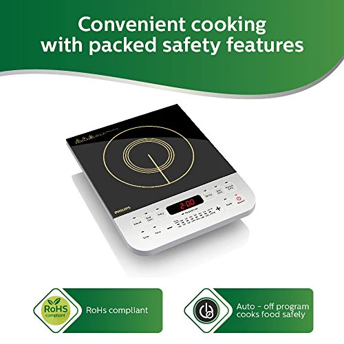 Philips Viva Collection HD4928/01 2100-Watt Induction Cooktop (Black) - Image 6