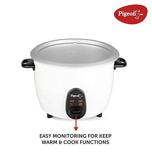 Pigeon by Stovekraft Joy Rice Cooker 1.8L (White) - Image 4