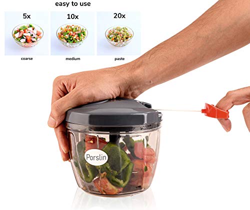 Porslin ABS Plastic Chopper, Black - Image 3