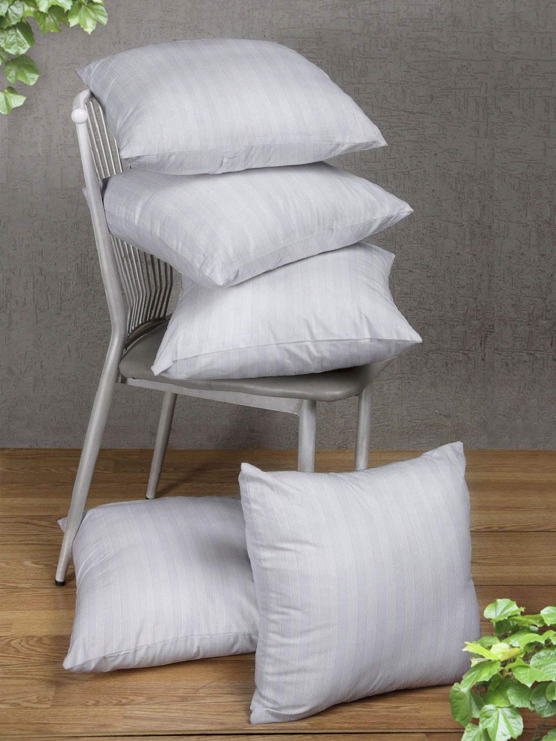 Premium Quality Microfiber Satin Striped 16"x16" Cushion Filler - Image 5