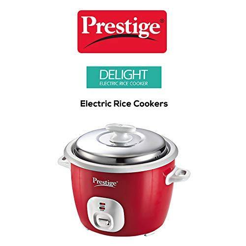 Prestige Delight Electric Rice Cooker Cute 1.8-2 (700 watts) with 2 Aluminium Cooking Pans - Image 4