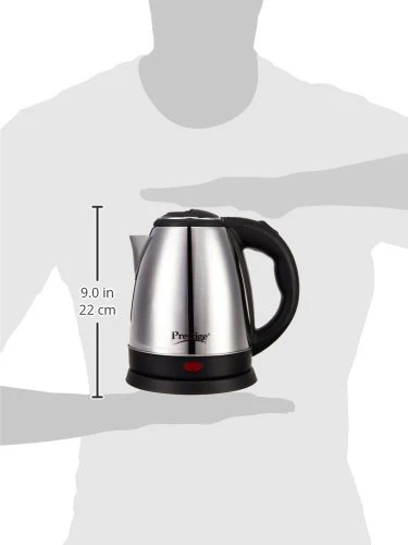 Prestige Electric Kettle PKOSS - 1500watts, Steel (1.5Ltr), Black - Image 7