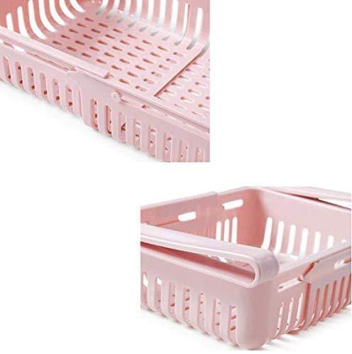 Primelife Adjustable Kitchen Refrigerator Storage Rack Fridge Freezer Shelf Holder Pull-Out Drawer Organiser Space Saver Trays (2) - Image 6