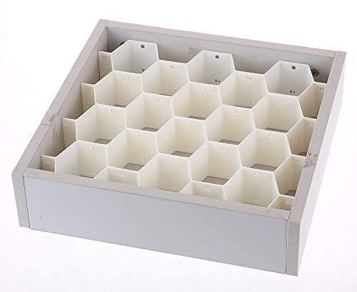 PROTOWARE Honeycomb Underwear Innerwear Socks Organizer Drawer Clapboard Closet Divider (8 Strap)(18 Compartment, White) - Image 3