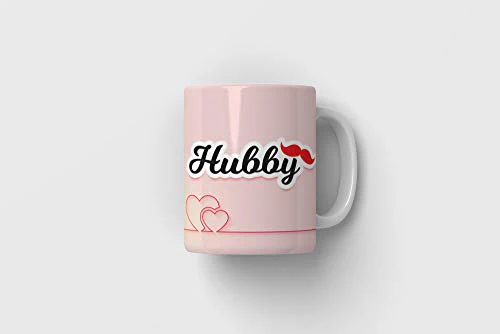 PUREZENTO Hubby Wifey Coffee Mug Tea/Milk Cup - Image 2