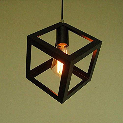 R@DIANT 3 LightPendents Squre Ceiling Lamp (Black){Without Filament Bulb BUT Include LED BUB} - Image 3