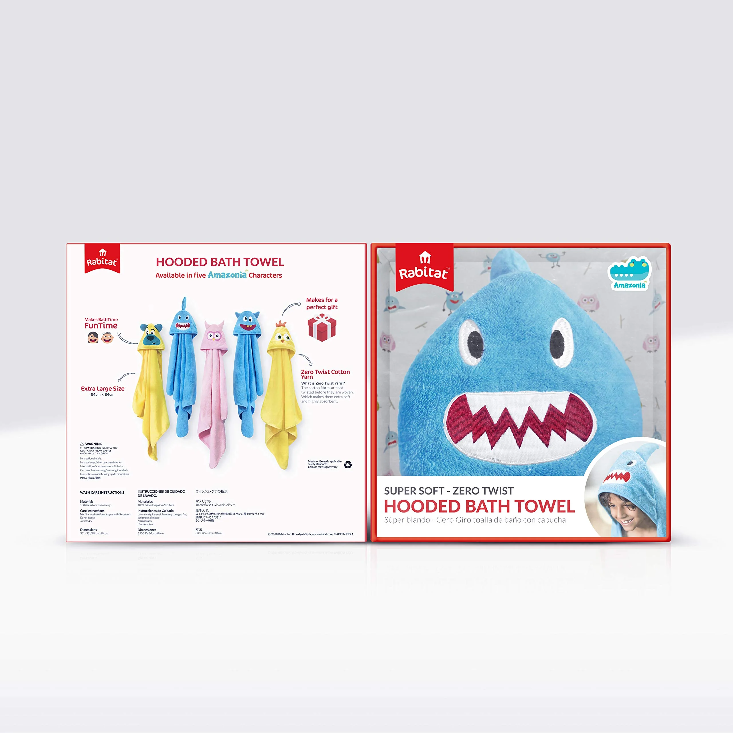 Rabitat Kids Hooded Bath Towel - Image 3