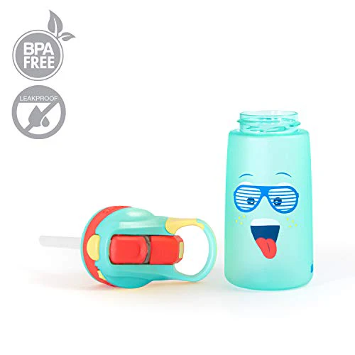 Rabitat Plastic And Tritan Bottle, 410ml, Blue Spunky - Image 4