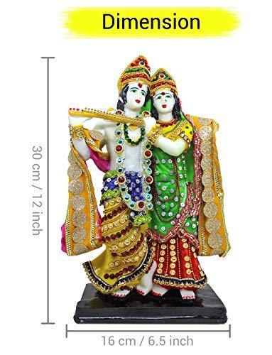 Radha Krishna Idol Statue Decorative Showpiece - Image 3