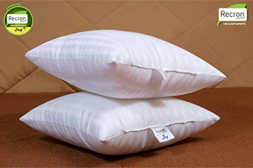 Recron Certified Joy Fibre Cushion - 41 cm x 41 cm, White - Image 5