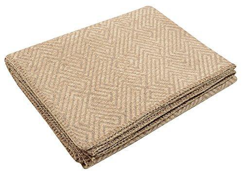 Saral Home Soft Reversible Decorative Synthetic Chenille Sofa Covers/Throw (Beige, 140x210cm) - Image 5