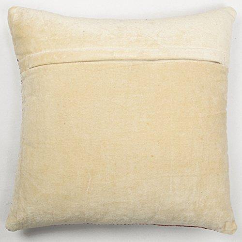 Saral Home Textured Stripes Chenille Sofa Cushion Cover (Maroon, Set of 2 pc, 40x40 cm) - Image 4