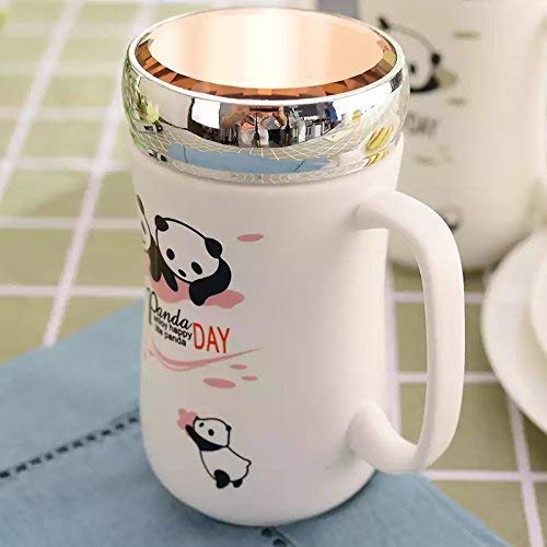 SATYAM KRAFT Ceramic Coffee Mug With Lid - 1 Piece