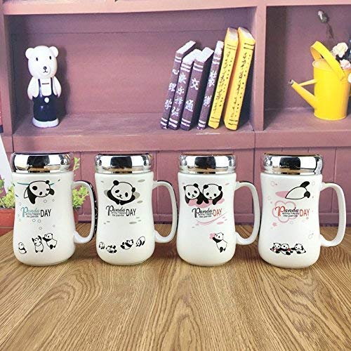 SATYAM KRAFT Ceramic Coffee Mug With Lid - 1 Piece - Image 3