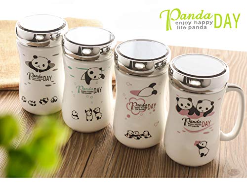 SATYAM KRAFT Ceramic Coffee Mug With Lid - 1 Piece - Image 4