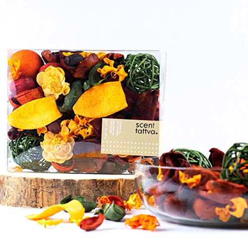 Scentattva.com Tropical Fruit Potpourri Fragrant Dried Flowers, Leaves Home, Office Decoration (Multicolor, 200 g)