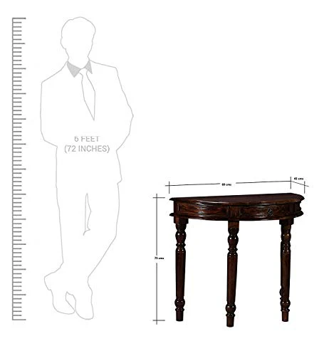 Shagun Arts Antique Console Table (Sheesham Wood,Honey finish) - Image 6