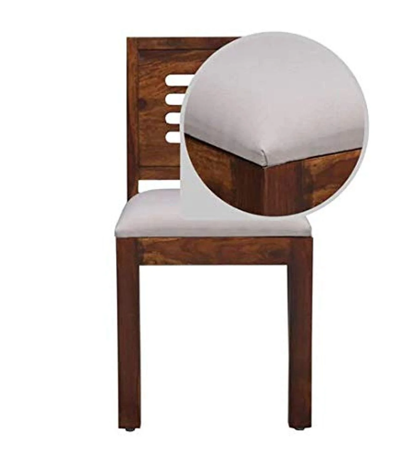 Sheesham Wood Dining Table with 2 Chairs for Living Room | Teak Finish - Image 3