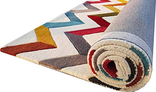 Sifa Carpet Floral Carpet (Multicolour, Wool, 5x8 Feet ) - Image 3