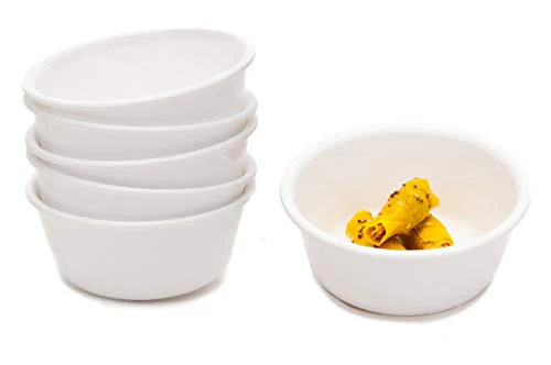 Signoraware Serving Bowl New, 220ml Each, Set of 6, White