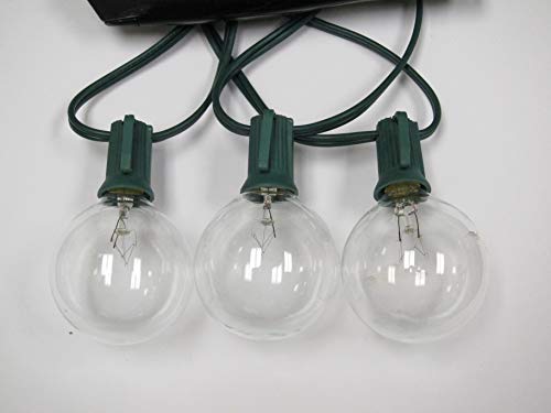 Sival Clear Globe String Lights Set of 25 G40 Bulbs, Perfect for Patio, Gardens, Gazebos, Weddings, Indoor / Outdoor, Christmas lights - Image 3
