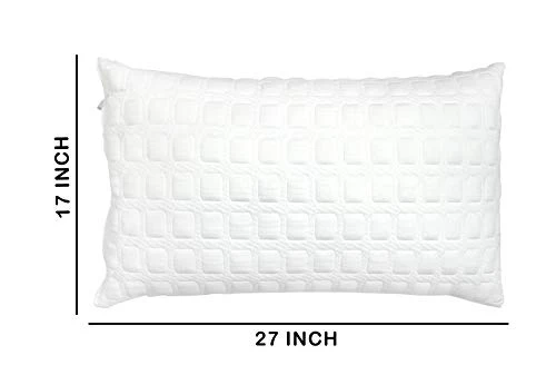 SleepX OWL 400 GSM Knitted Fabric Breathable Fabric Luxury Hotel Collections Super Soft Pillows for Sleeping Oeko-TEX® Certified (Set of 2) (17" X 27"INCH) - Image 7