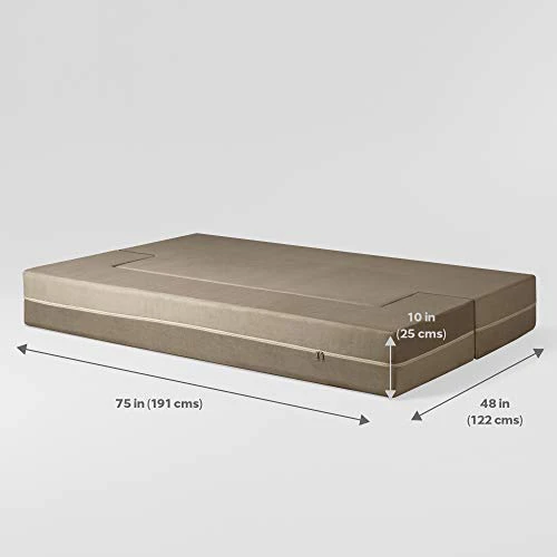 Sleepyhead SofaBed - Foldable Sofa Cum Bed with Washable Zipper Cover, Cuban Beige, 75 x 48 x 10 (3 Seater) - Image 7