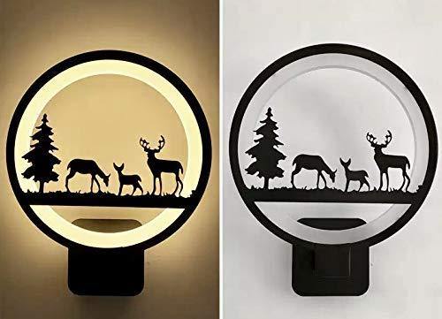 Smartway ® -15W Wall Led Lamp Round 3 Deer (Warm White) - Image 8