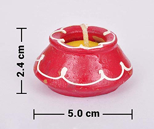 Srajan Creation Decorative Matki Diyas/Colourful Diya Set/Diya for Diwali- Set of 10 - Image 6