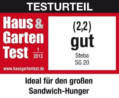 Steba SG 20 Sandwich Maker, 700 W, Silver - Image 2