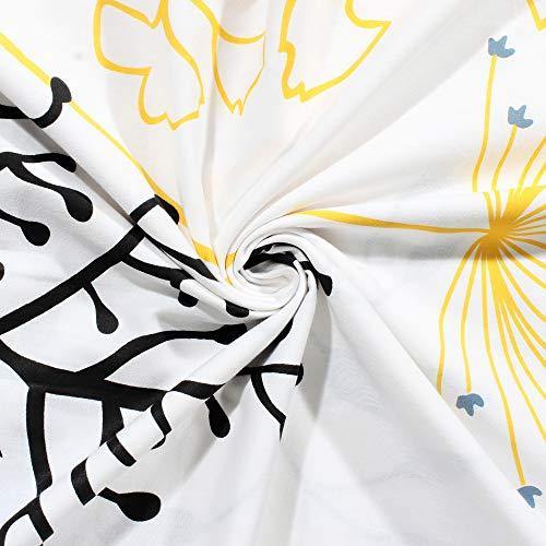 Story@Home Floral Leaf Print Combed Cotton Elegant Luxury Designer 1 PC King Size Bed Graceful bedsheet with 2 Pillow Covers - White and Blue - Image 4