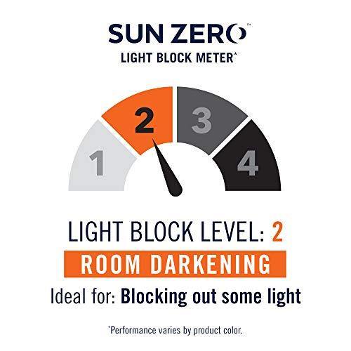 Sun Zero Barrow Energy Efficient Door Panel Curtain with Tie Back, 54" x 72", Brick Red - Image 2