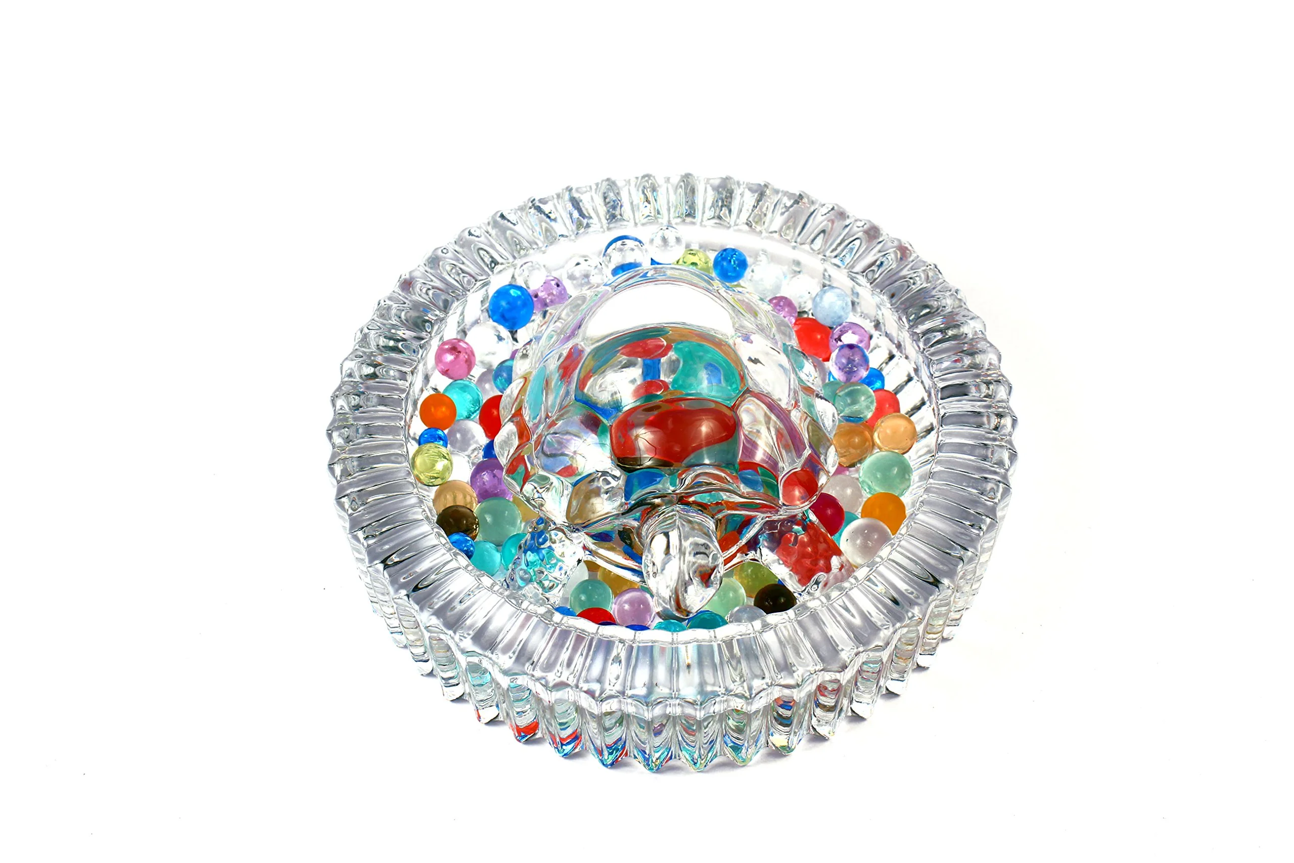SUPERMALL Vastu Feng Shui Crystal Turtle with Plate for Good Luck, 5x5 Inches(Multicolour, Big-PM08) - Image 7