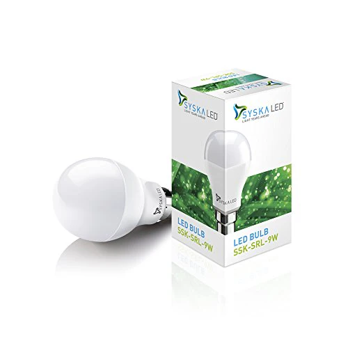 Syska SSK-SRL Base B22 9-Watt LED Bulb (Pack of 10, Cool White) - Image 3