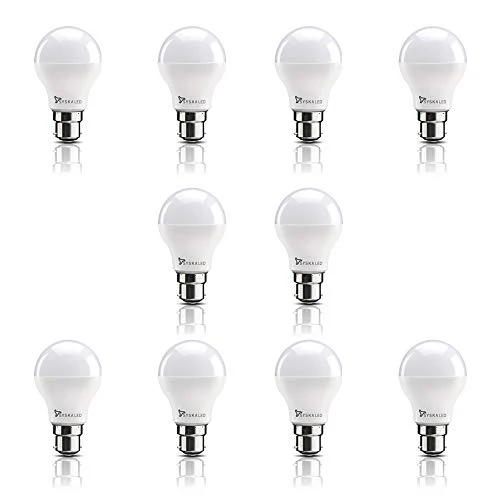 Syska SSK-SRL Base B22 9-Watt LED Bulb (Pack of 10, Cool White) - Image 4