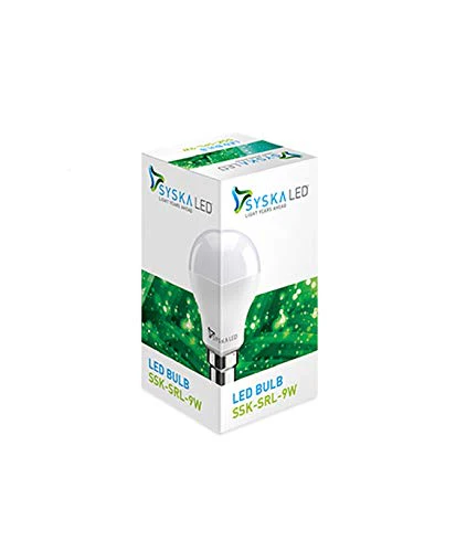 Syska SSK-SRL Base B22 9-Watt LED Bulb (Pack of 10, Cool White) - Image 5
