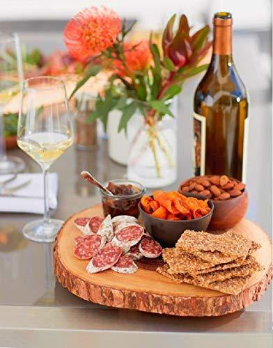 T One Woods Natural Wood Serving Platter for Table Log (Brown) - Image 2