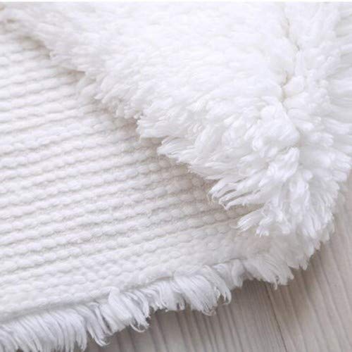 TAAHIRA INTERNATIONAL Bath Mat (White, Cotton, 50 x 80 cm) - Image 3