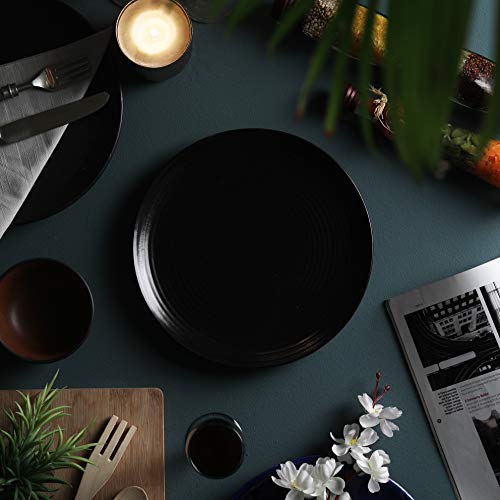 Tatvam Homes Handmade Calla Organic Ceramic Full Dinner Plates (10 inches, Set of 4) - Image 4