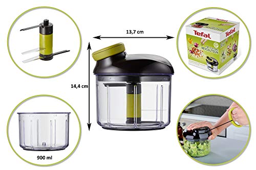 Tefal 5 Second Manual Chopper Vegetable Cutter (Brown) 900ml - Image 19