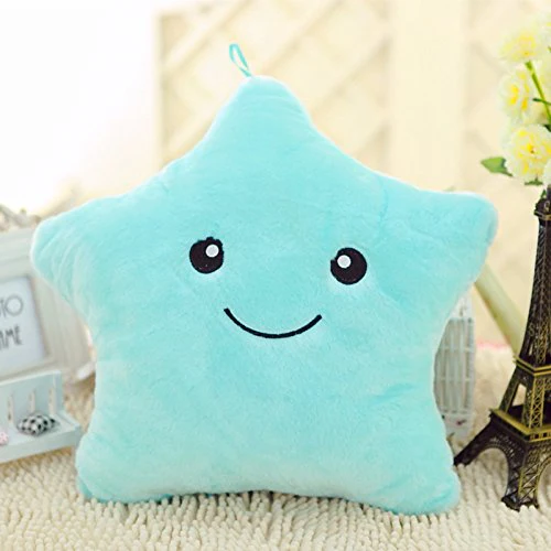 the purple tree Velvet Cute Star Cushion (Blue)