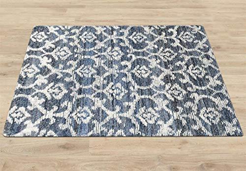The Rug Republic Handmade Blue/Ivory Krios Carpet - Image 3