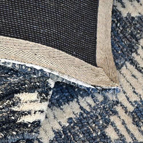 The Rug Republic Handmade Blue/Ivory Krios Carpet - Image 5
