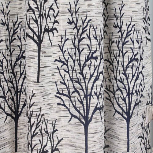 Threadmix Polyester Blue Door Curtains (7Ft * 4Ft, Pack Of 4) - Image 2