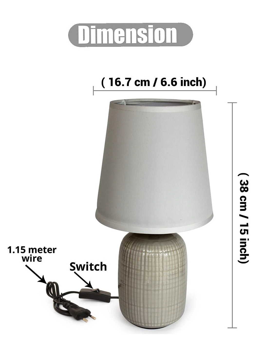 TIED RIBBONS Home Decorative Table Lamp : Multicolour - Image 4